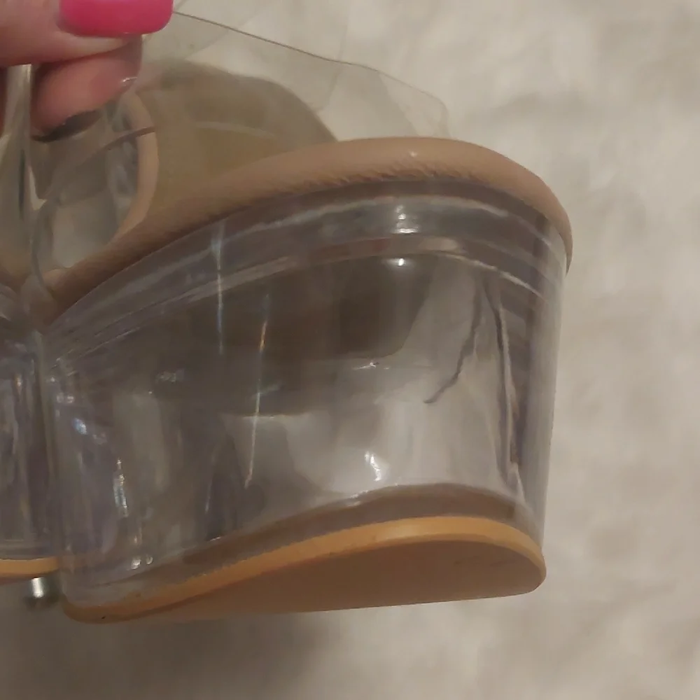 Fashion Nova Clear Stiletto Heels - Picture 5 of 15